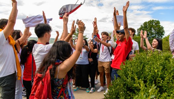 Students at Prepare Scavenger Hunt